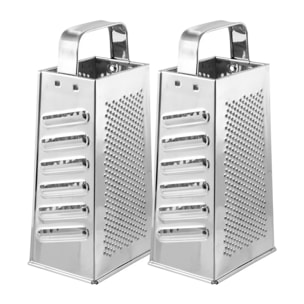 Ensemble de 2 Râpes quatre face multiusage 23 cm Fackelmann Handmade Tradition