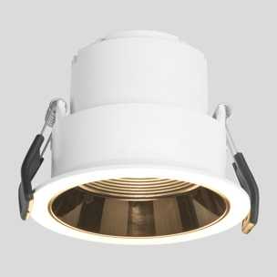 Forlight Mode - Foco LED Empotrable de Techo de 8 |7cm de Diámetro. Downlight Ojo de Buey LED 5.4W Blanco Cálido 3000K. Para Ag