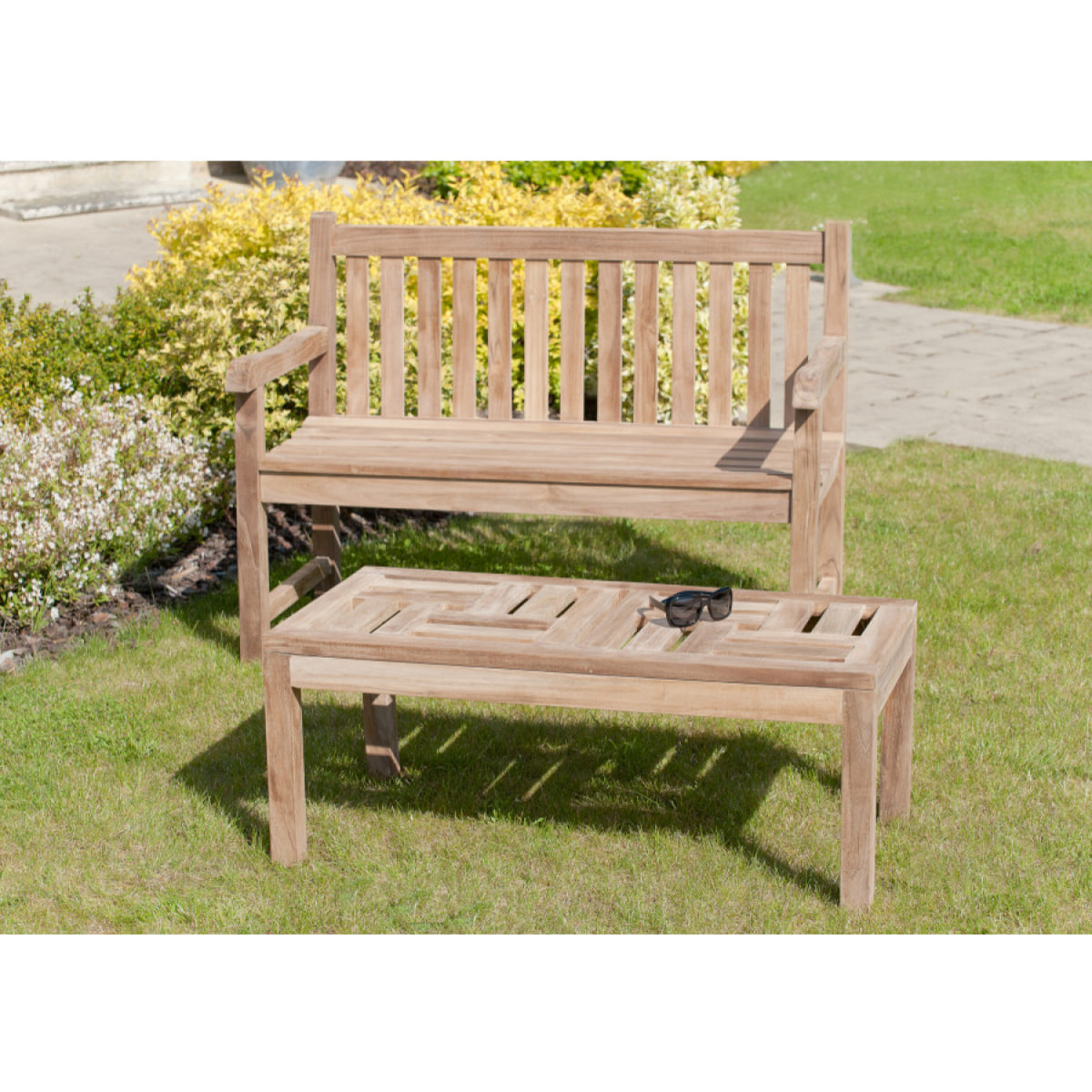 HARRIS - Banc de jardin Java en bois Teck