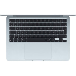 Ordinateur Apple MACBOOK Air 13,6" Puce M4 CPU 10 / GPU 10 coeurs Mémoire RAM 24Go Stockage 512Go SSD Retina Bleu