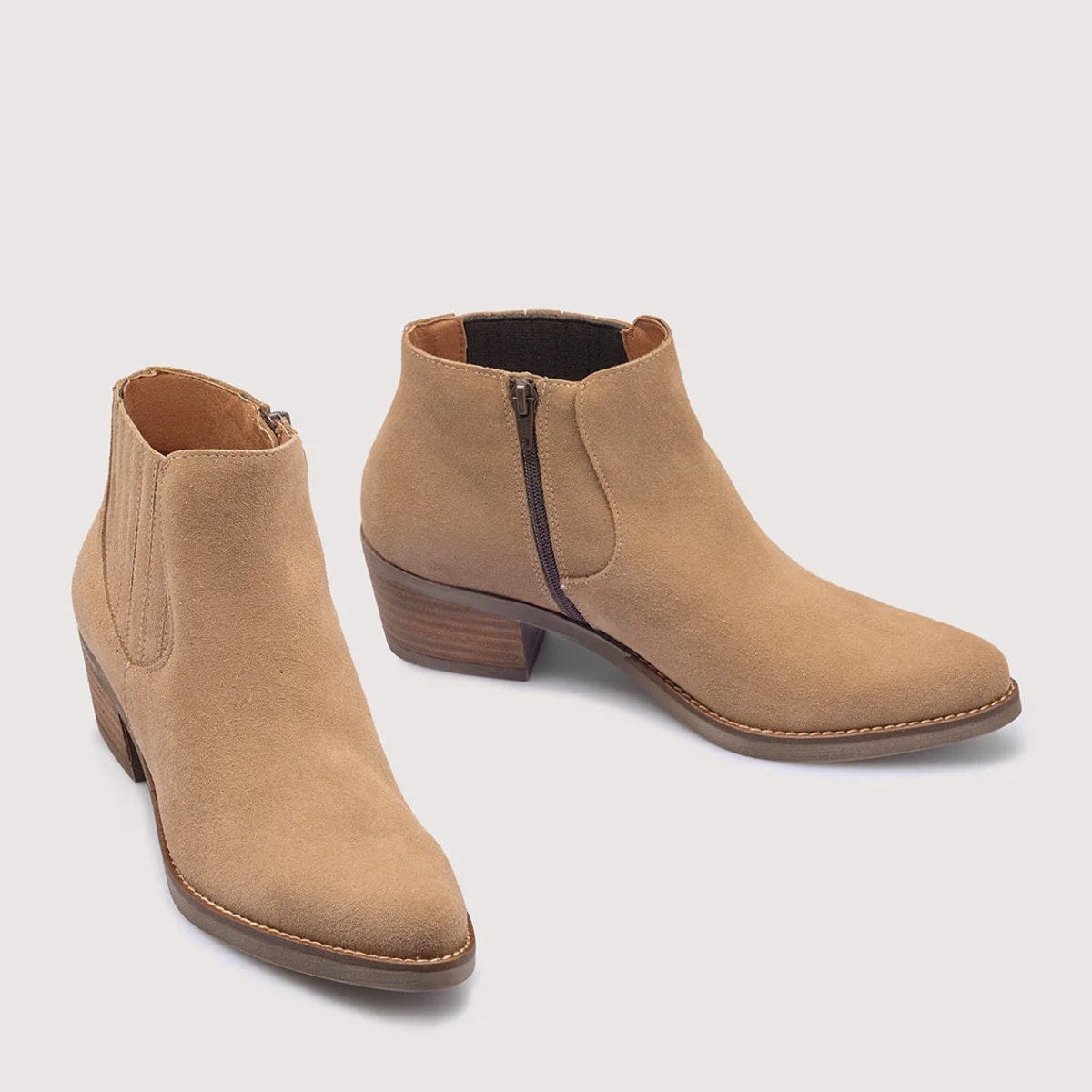 Botín Serraje Beige - Tex