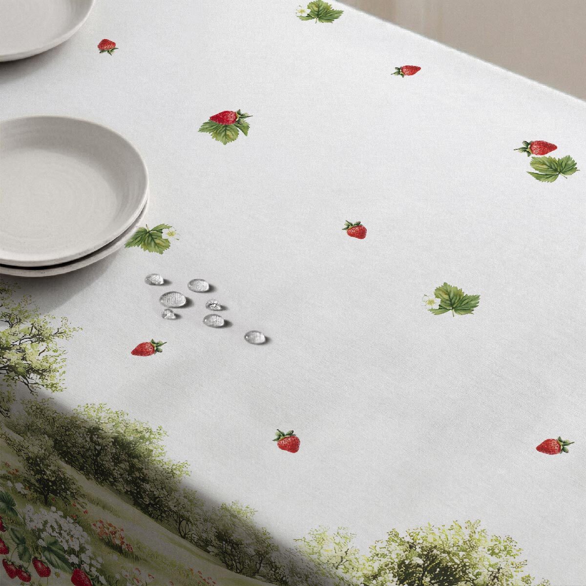 Mantel antimanchas Strawberry - 100% algodón -