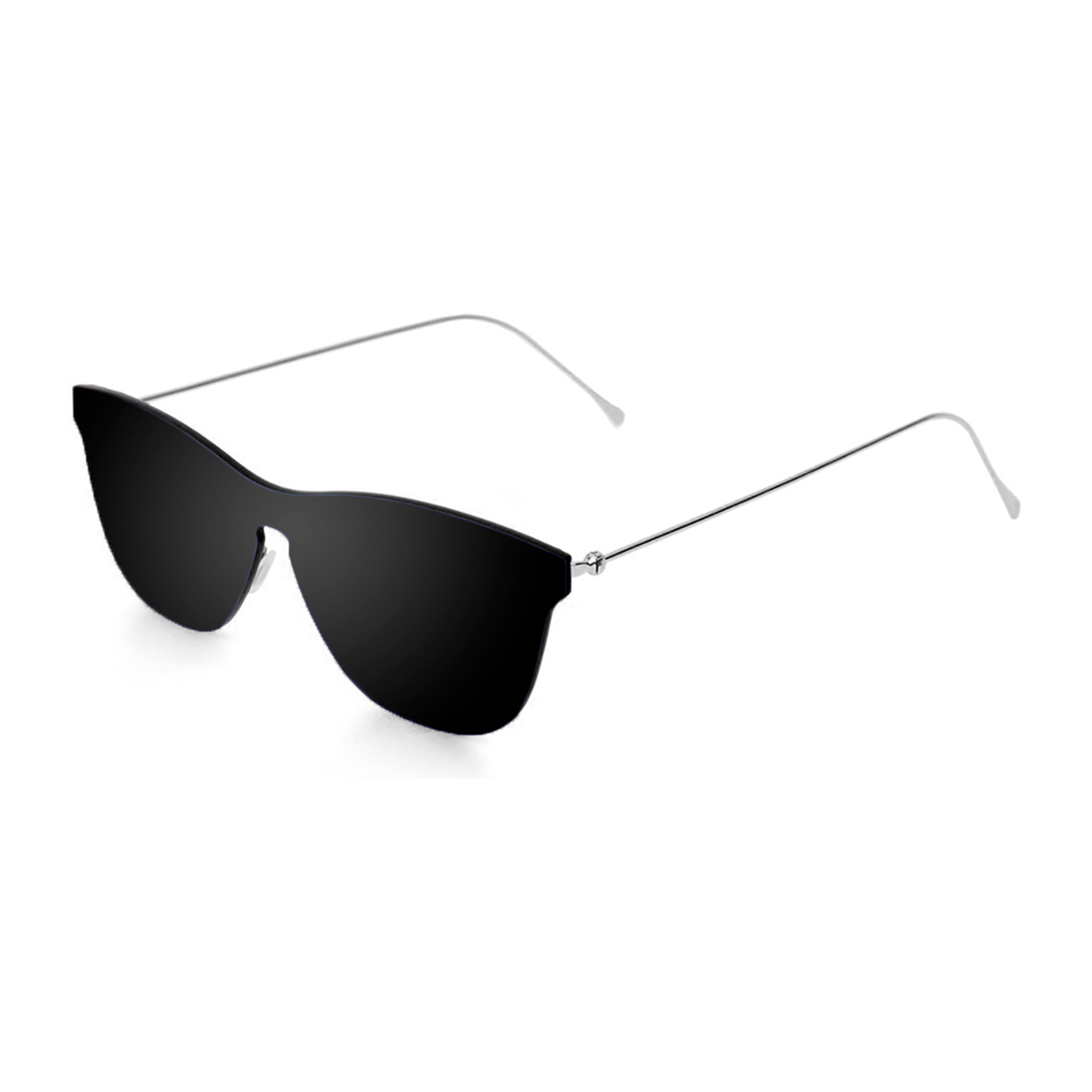 Gafas de sol OCEAN GENOVA - Ahumado planas espaciales con patillas metálicas doradas