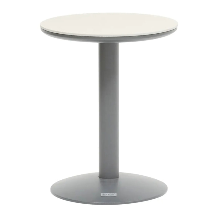 Table d'appoint de jardin Soletia 40x40x50cm gris graphite