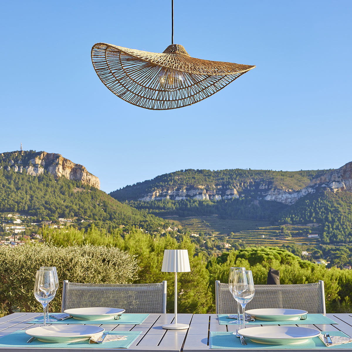 Suspension secteur MARBELLA D63CM 5M