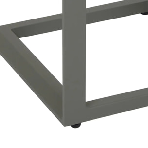 Table d'appoint de jardin Evasion 38x38cm vert laurier