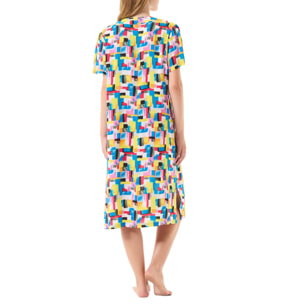 Vestido Viscosa Pico