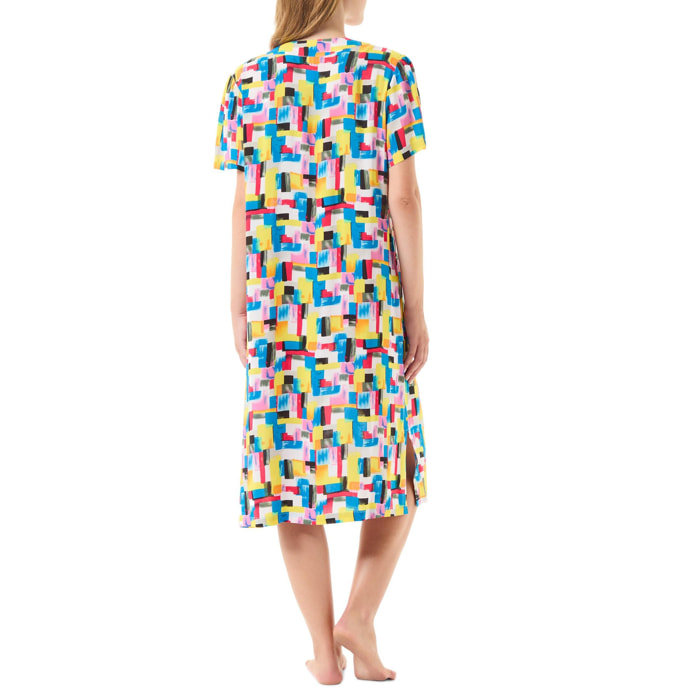 Vestido Viscosa Pico