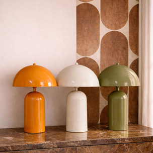 Lampe en métal orange CHLOE