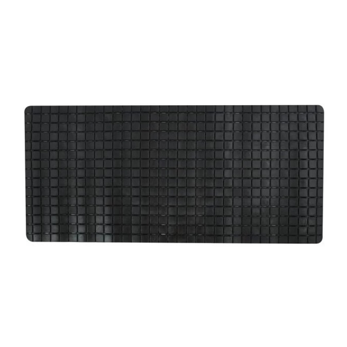 Tapis Fond de baignoire antidérapant Caoutchouc QUADRO 36x76cm Noir MSV