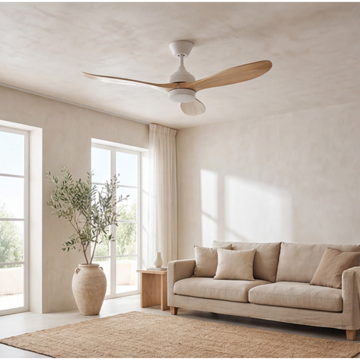 Forlight FORLIGHT Calar Ventilador de Techo con luz LED Silencioso con 5 velocidades,