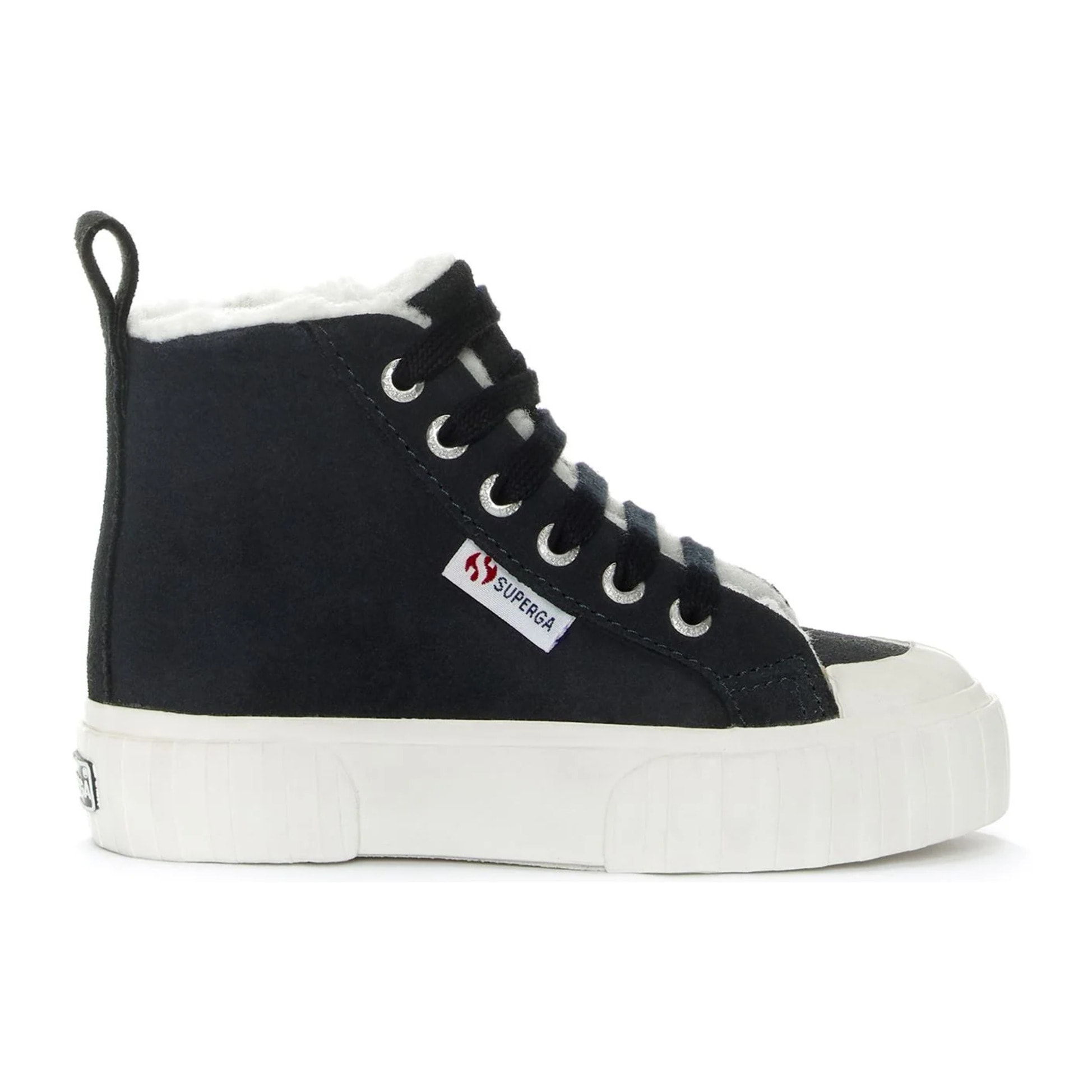 Sneakers Superga Bambino/a Blu 2696 Kids Stripe Suede