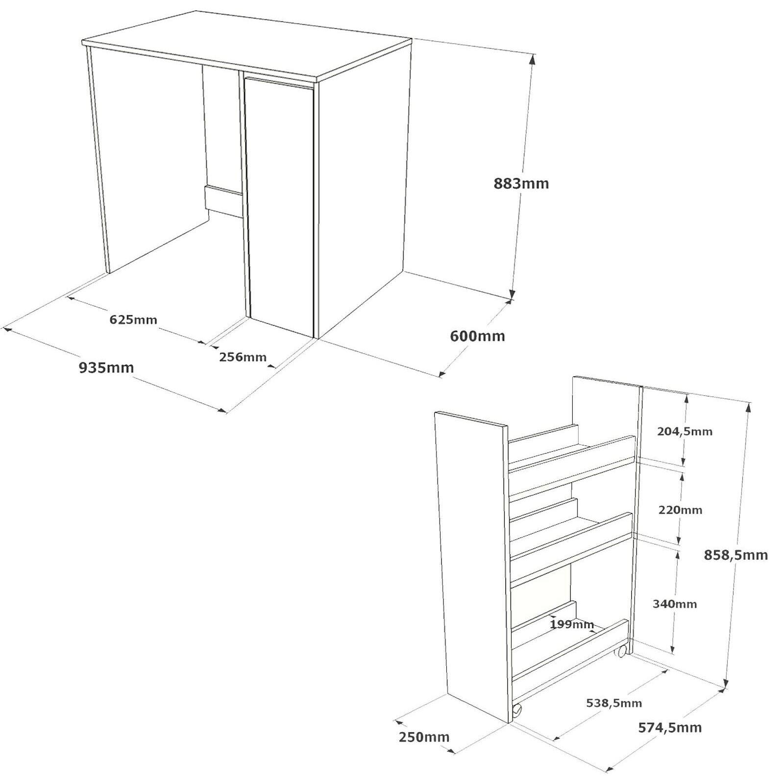 Mobile sottolavabo emile, Mobiletto da bagno, Contenitore porta lavabo, Armadio per lavandino, 94x60 h88 cm, Bianco