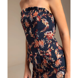 Top de mujer estilo corpiño con espalda entrelazada