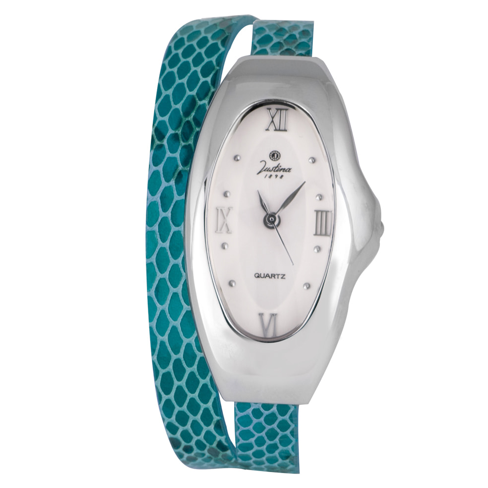 Reloj Justina 21659 Mujer Analogico Cuarzo con Correa de Piel