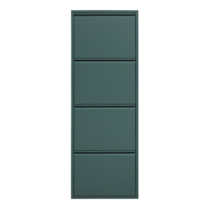 Scarpiera 4 ante 80x14,2x136 cm in metallo verde - Emy