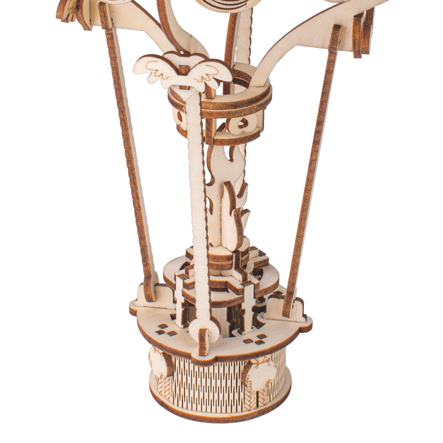 Maqueta 3D de madera. Globo aerostático. 93 piezas.