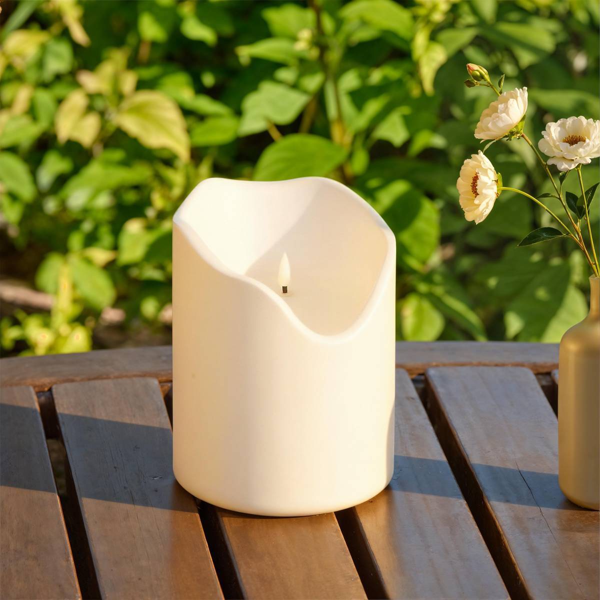 Bougie LED à piles Theo blanc