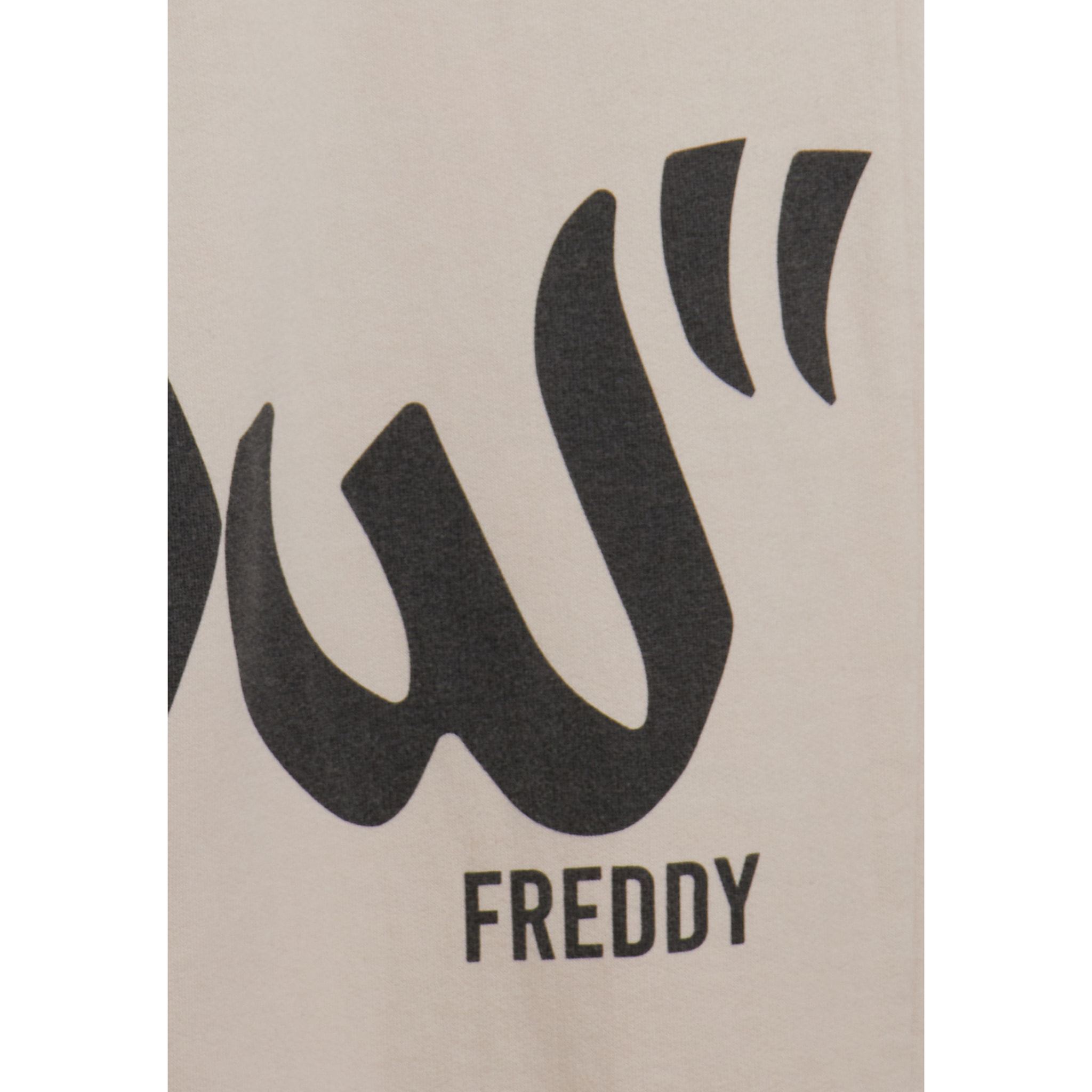 Pantaloni in felpa con stampa Flow e fondo raccolto