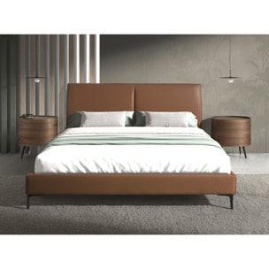 Mesa de noche de nogal 60x42x60cm