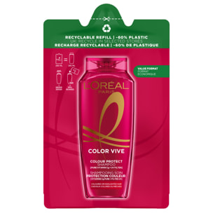 Lot de 6 - L’Oréal Paris Elseve Color Vive Eco-recharge Shampooing Protection Couleur 250ml
