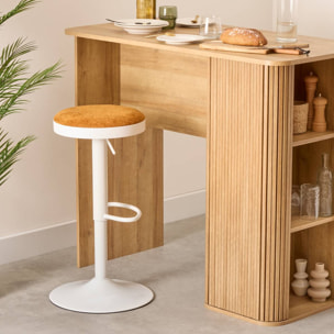 Lot de 2 tabourets de bar Ilsa ocre