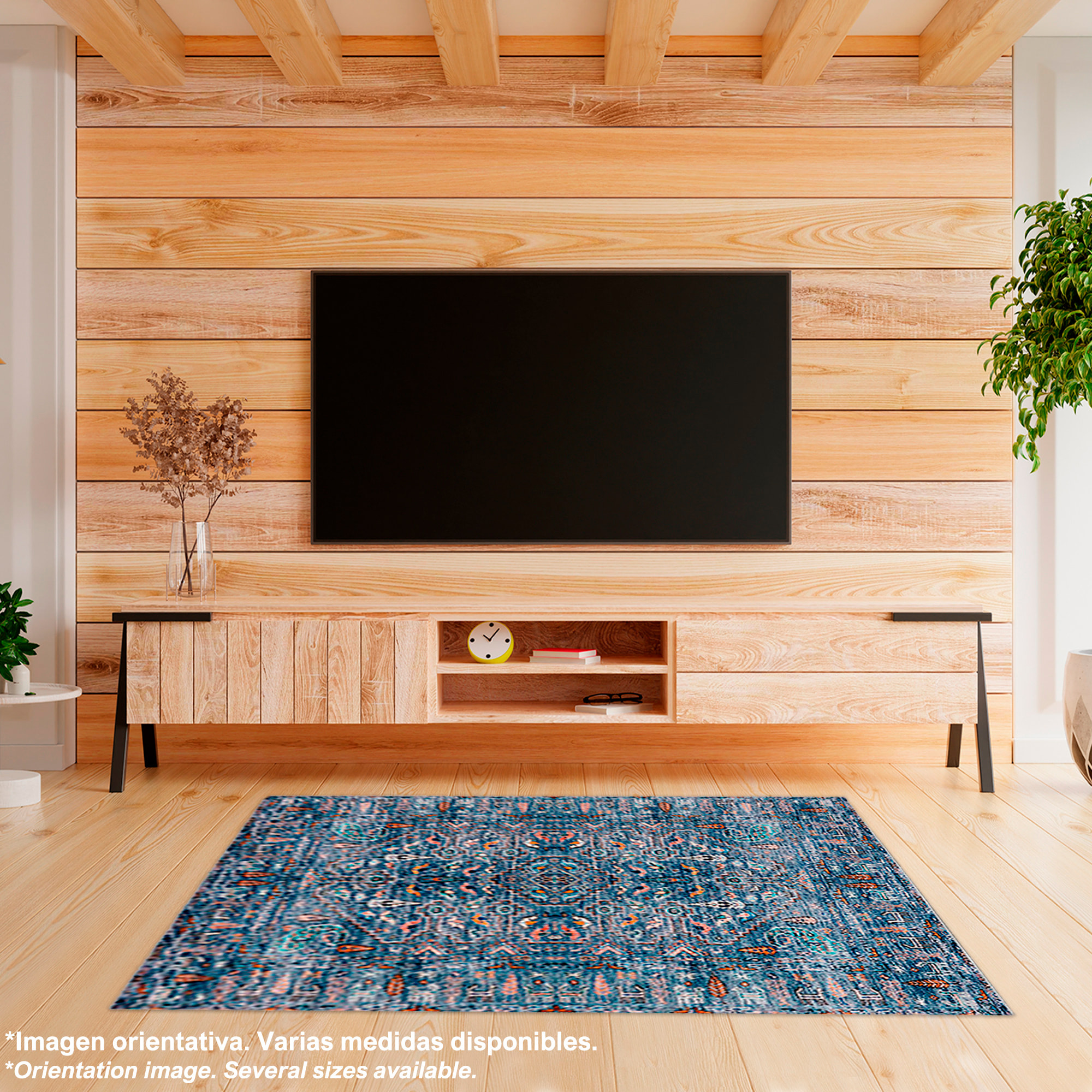 Alfombra de Poliester estampada 100 x 150cm