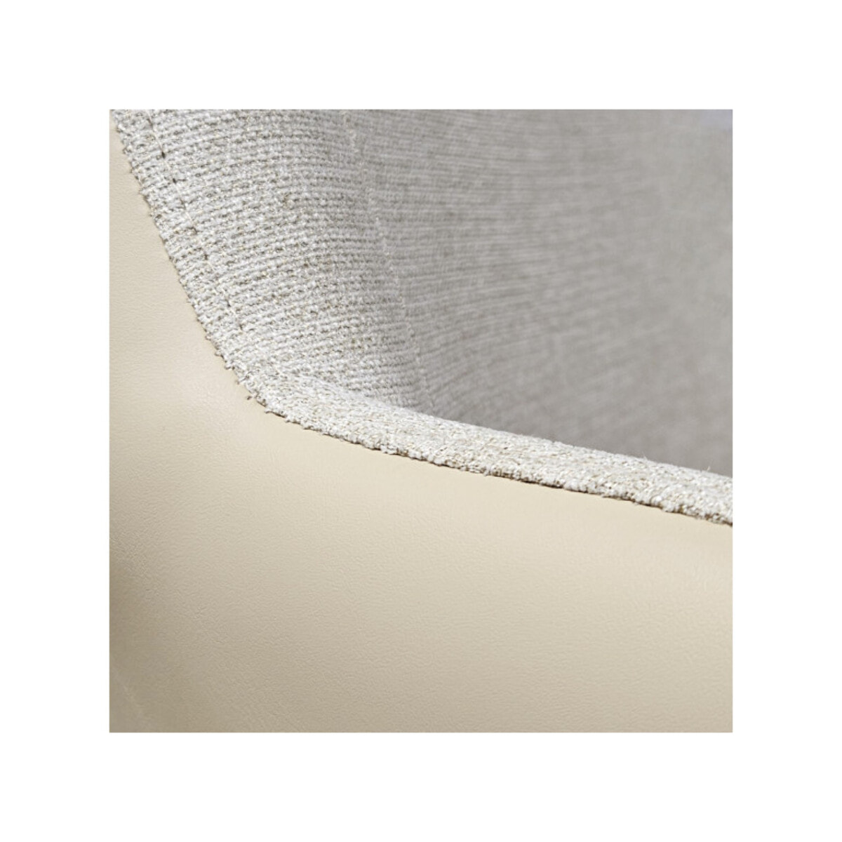 Chaise rotatives 180° avec accoudoirs en tissu et simili - PIPPA