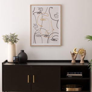 Toile imprimée encadrée Coralie 45x60cm