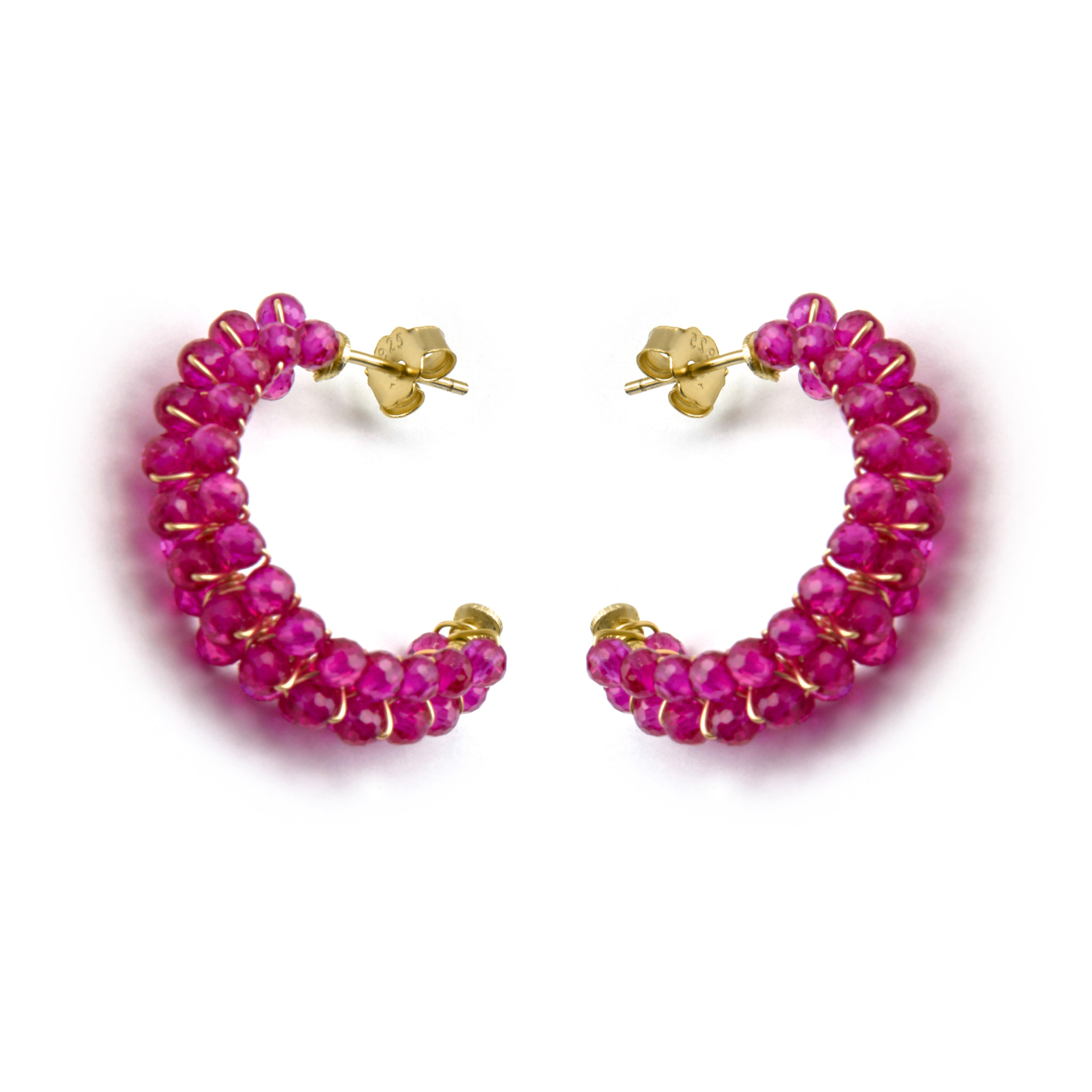 Pendientes Siran acabado oro amarillo 18k