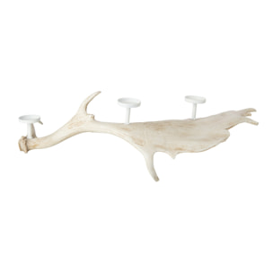 J-Line chandelier ramure - polyrésine - beige clair - large