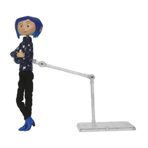 Coraline Action Figure Pvc Coraline Felpa a Stelle 17 Cm Neca