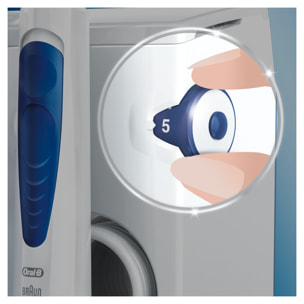 Oral-B - Pro/Oxyjet 2000 - Bleue/Blanche - Hydropropulseur et Brosse à dents électrique