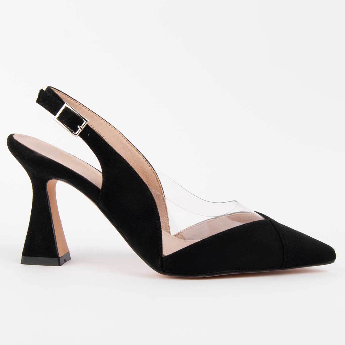 Zapato De Tacón - Negro - Altura: 8 Cm