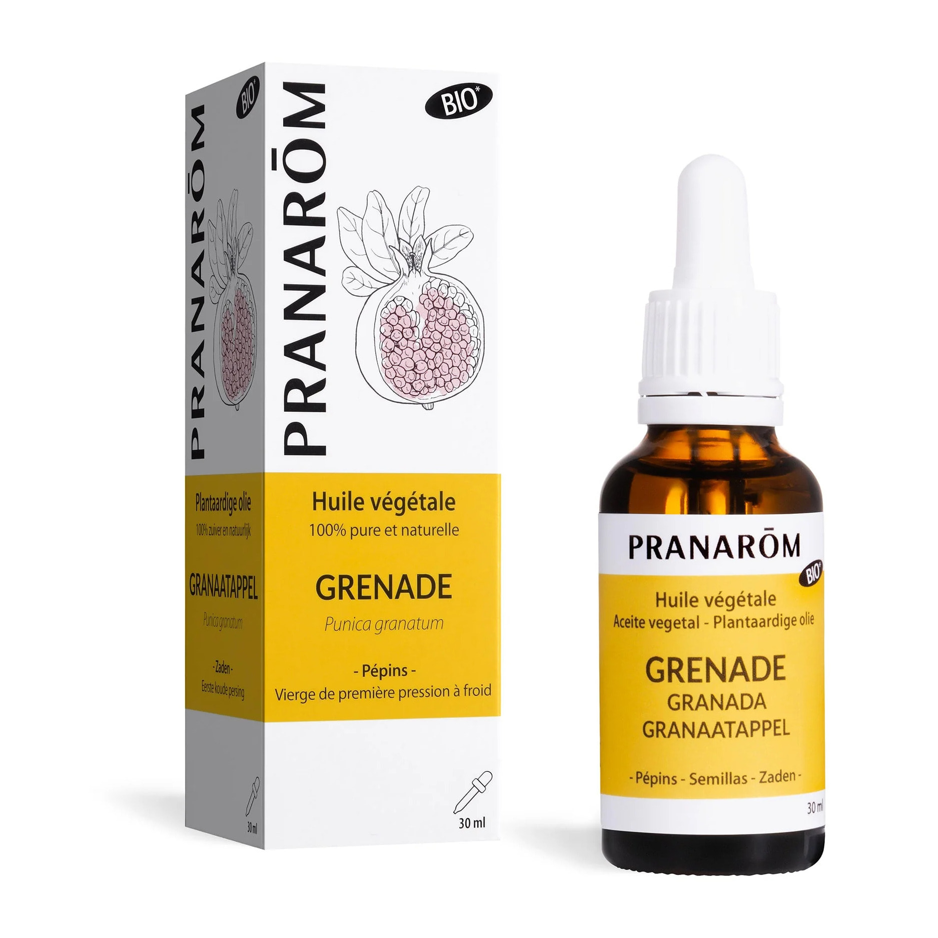 Pranarom - Huile Végétale de Grenade - Bio - 30 ml
