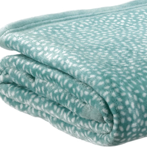 Parure housse de couette imprimé 100% coton - hupia - jaune