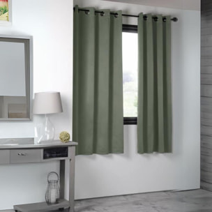 Rideau occultant uni 210gr/m2 - Kaki