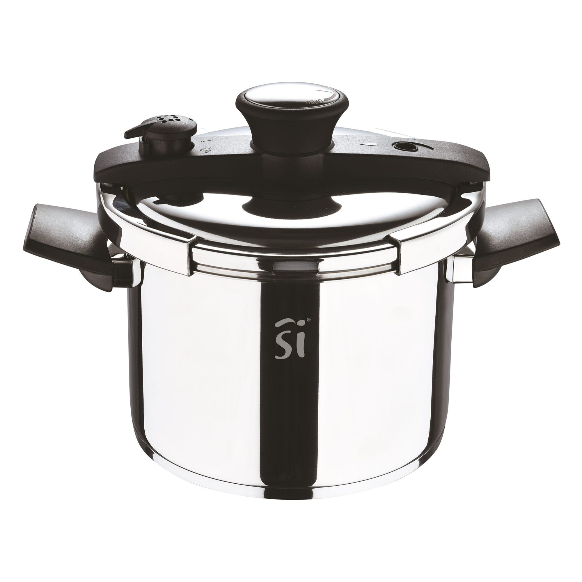 Olla a presión de ø22cm 6l en acero inoxidable leon san ignacio