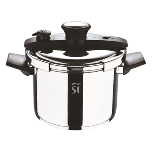 Olla a presión de ø22cm 6l en acero inoxidable leon san ignacio