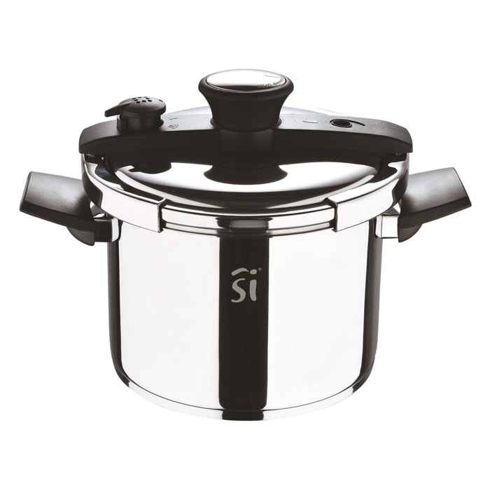 Olla a presión de ø22cm 6l en acero inoxidable leon san ignacio