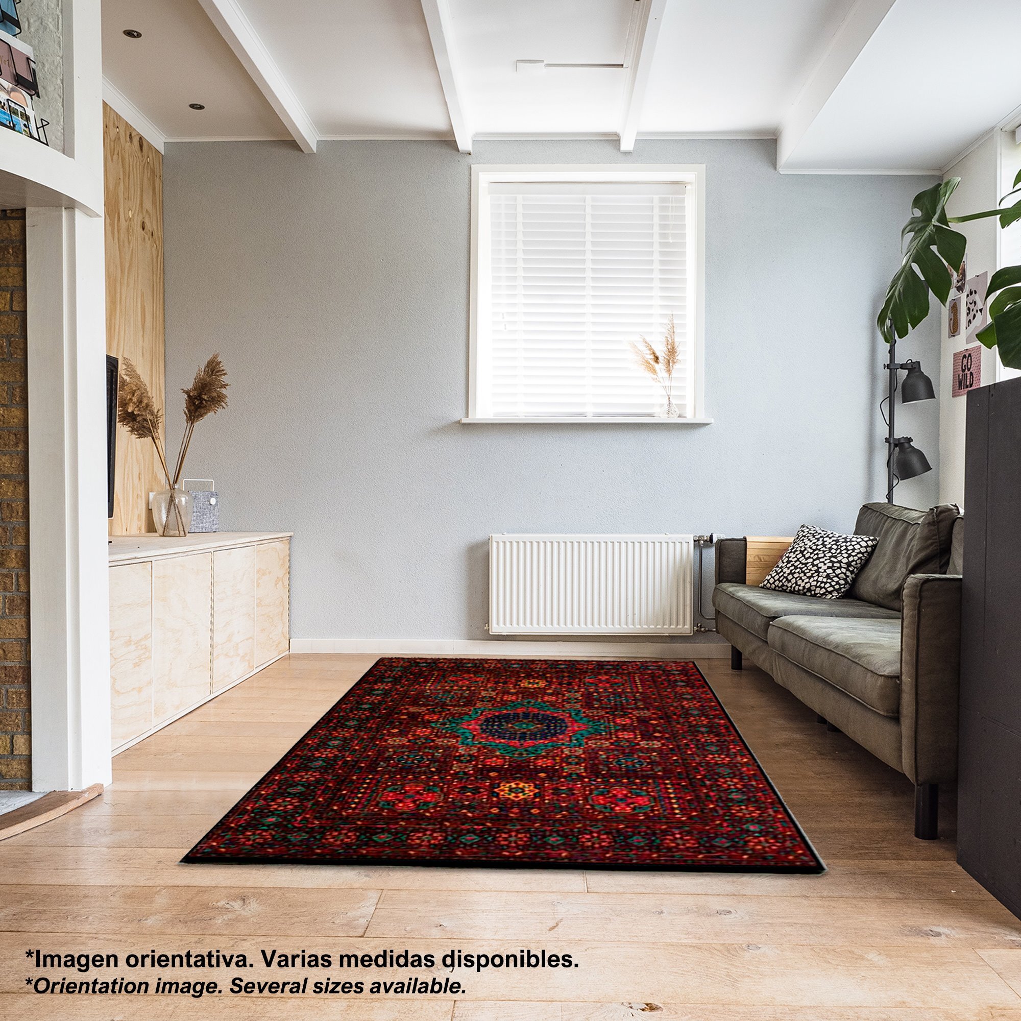 Alfombra de Poliester estampada 140 x 220cm