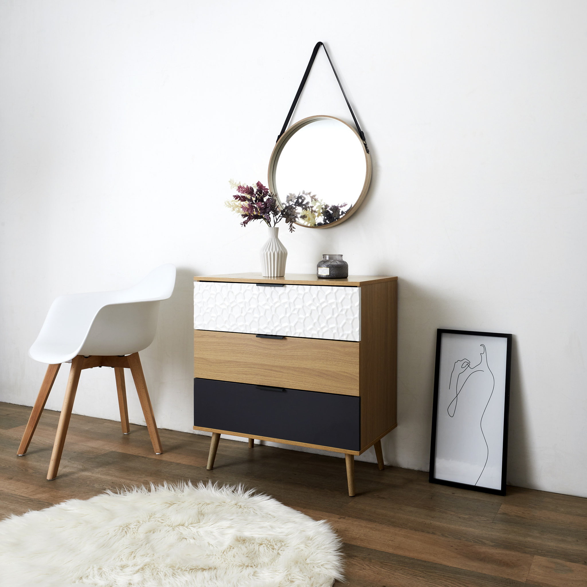 Commode 3 Tiroirs Sven