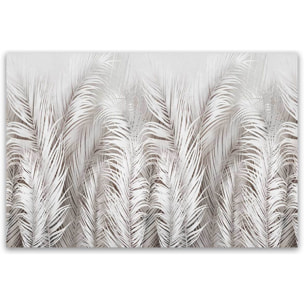 Tableau feuillage blanc panoramique Toile imprimée