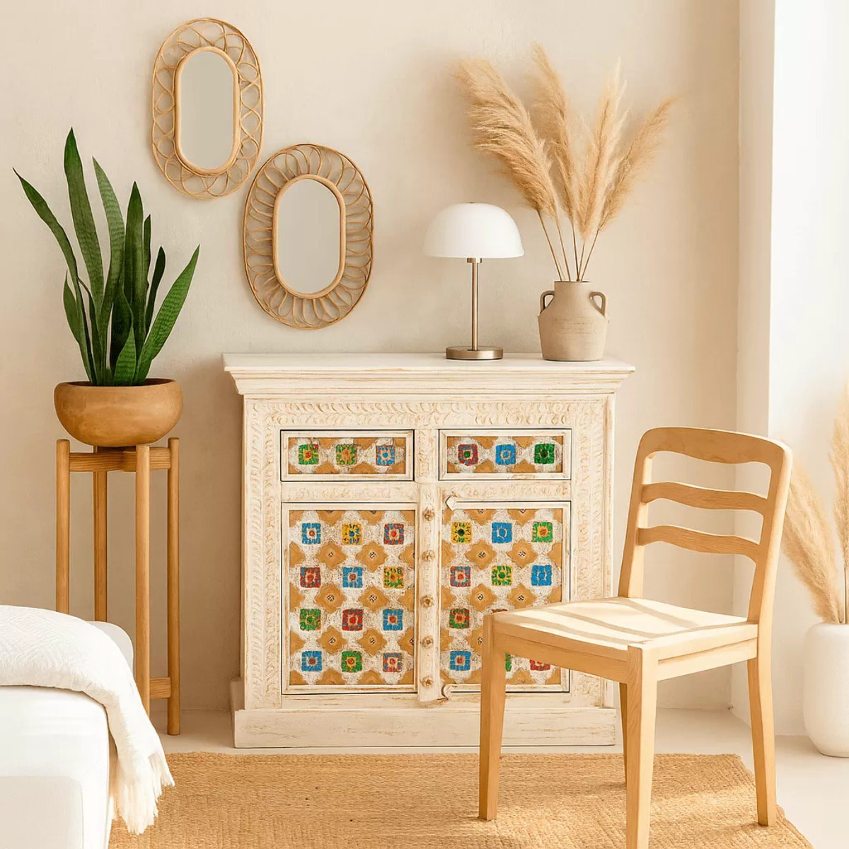 Buffet Bazar 2 portes 2 tiroirs Kare Design