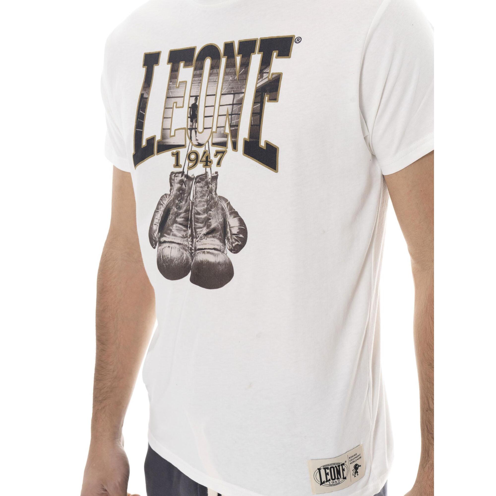 T-shirt uomo a manica corta in cotone, stampa Leone 1947 Graphics