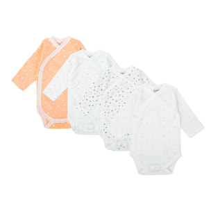 Pack 4 Body Basico Manga Larga