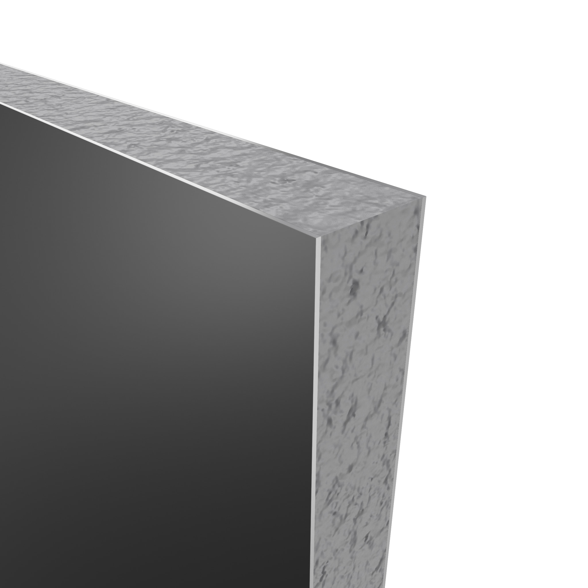 Pack de 2 Panneaux Muraux Aluminium NOIR 90+90x210 cm avec Profilés ANODISE BRILLANT - WALL'IT