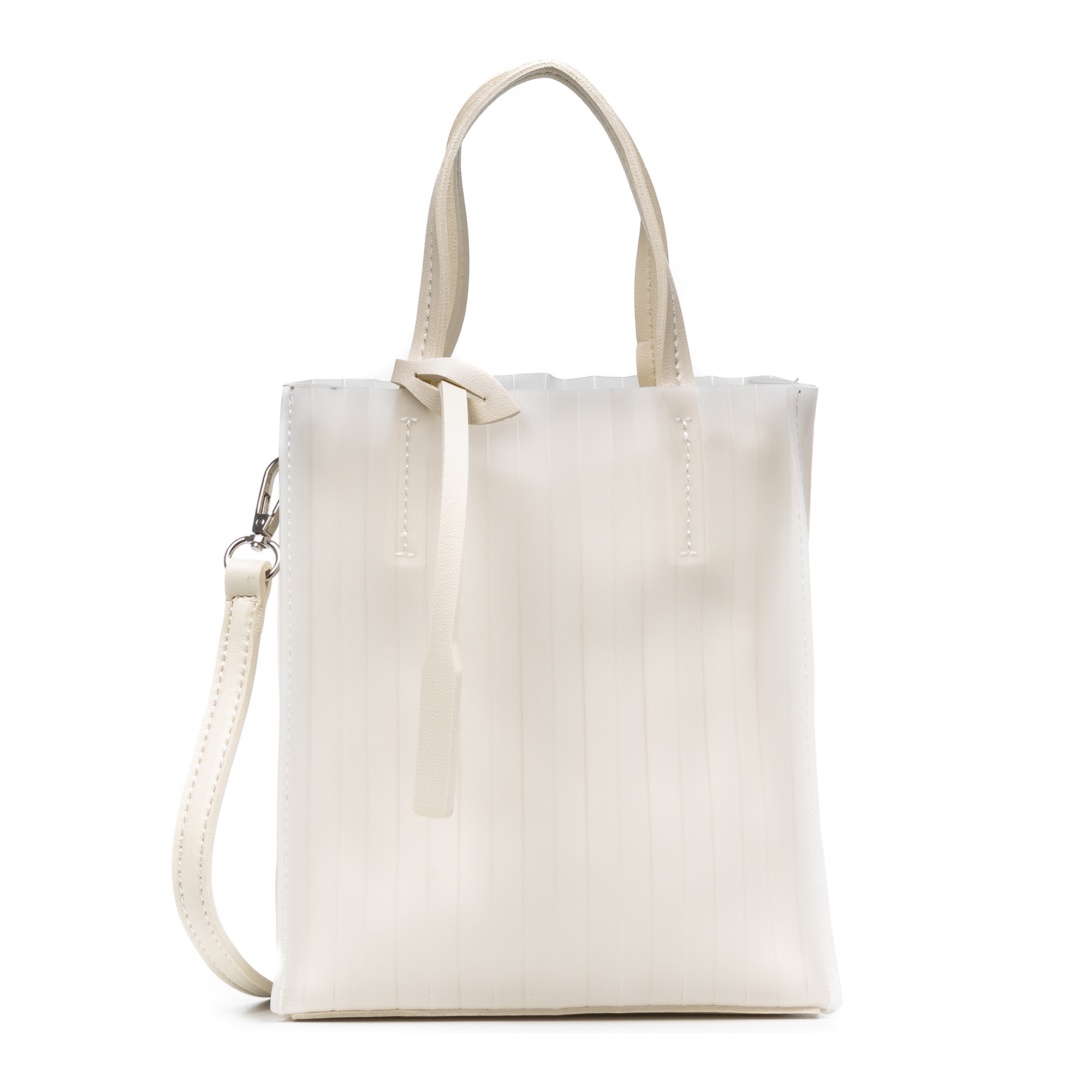 Borsa da Donna Enna Materiale PVC Pelle Sintetica PU 18x8x20 Cm. Beige