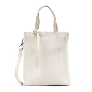 Borsa da Donna Enna Materiale PVC Pelle Sintetica PU 18x8x20 Cm. Beige