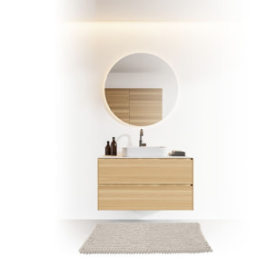 Tapis de bain 50x75 cm Beige naturel Colorama